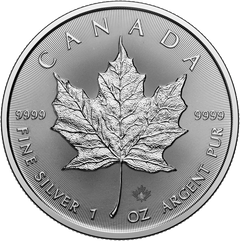 1oz Silver 2025 Canadian Maple With Capsule