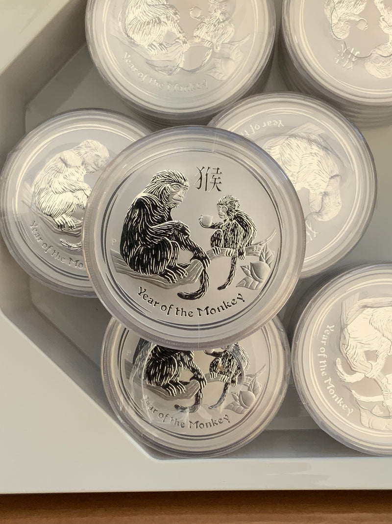 2oz Silver Australia 2016 Year of The Monkey