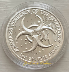 1oz Silver Zombucks World Kookaburried