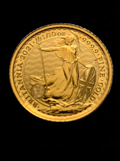 1/10 oz Gold 2021 Britannia