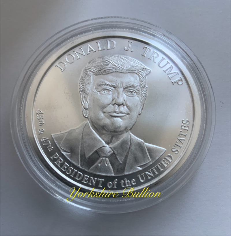 1oz Silver Donald Trump - 45th & 47th President