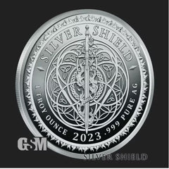 2023 - SATAN CLAWS 1 oz .999 FINE SILVER SHIELD PROOF MICROMINTAGE