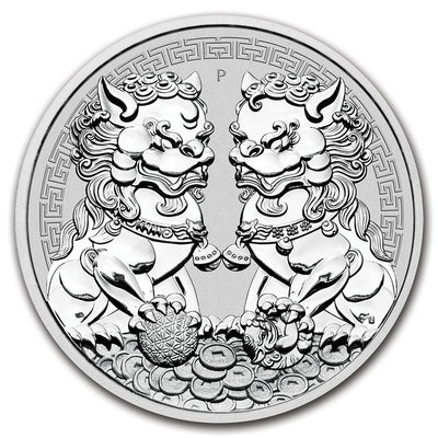 2020 Australia 1 oz Silver Double Pixiu