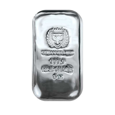 1oz Silver Germania Mint Cast Bar