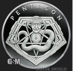 2022 Silver Shield PENTACON - 1oz Proof - #9 in the "Apocalyptomyst" Series