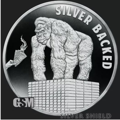 2021 Silver Shield SILVER BACKED - 1oz Proof