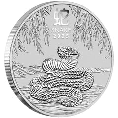 Australian Lunar Series III 2025 Year of the Snake 1oz Silver Bullion Coin