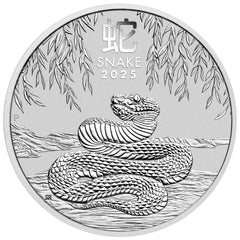 Australian Lunar Series III 2025 Year of the Snake 1oz Silver Bullion Coin