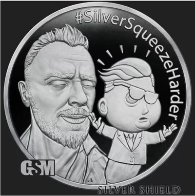 2023 - SILVER SQUEEZE HARDER 1oz .999 FINE SILVER PROOF MINIMINTAGE