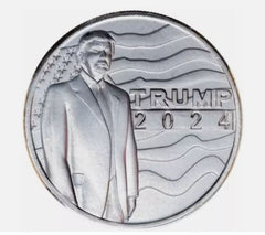 1oz .999 Fine Silver President TRUMP 2024 With Capsule