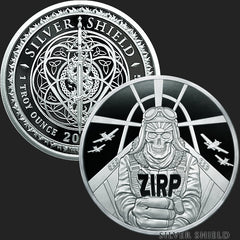 2023 - ZIRP - Zero Interest Rate Policy - 1oz Silver Shield Minimintage